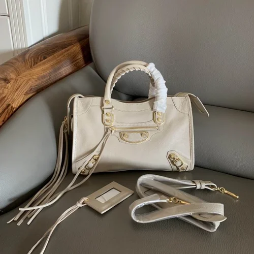 Balenciaga Le Cagole Medium Shoulder Bag Original Studded Leather