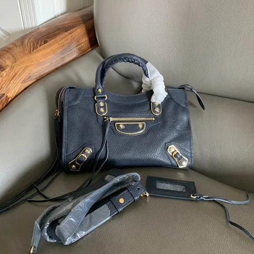 Balenciaga Le Cagole Medium Shoulder Bag Original Studded Leather