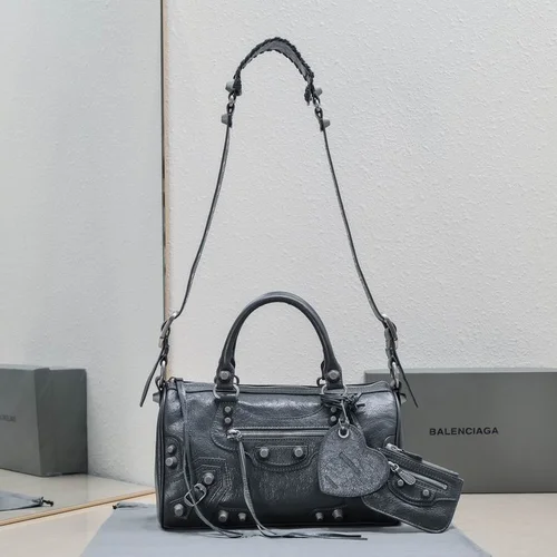 Balenciaga Le Cagole Medium Shoulder Bag Original Studded Leather