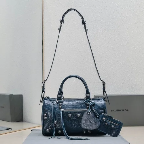 Balenciaga Le Cagole Medium Shoulder Bag Original Studded Leather