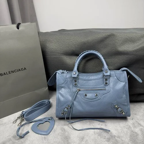 Balenciaga Le Cagole Medium Shoulder Bag Original Studded Leather