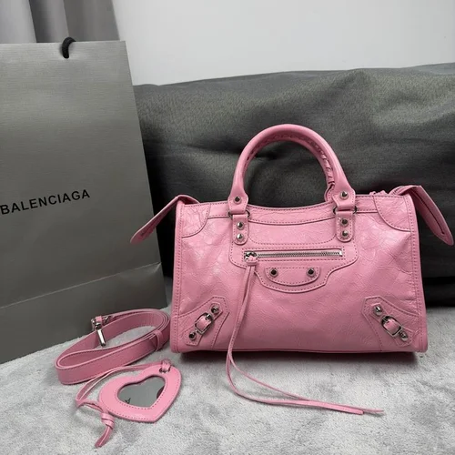 Balenciaga Le Cagole Medium Shoulder Bag Original Studded Leather