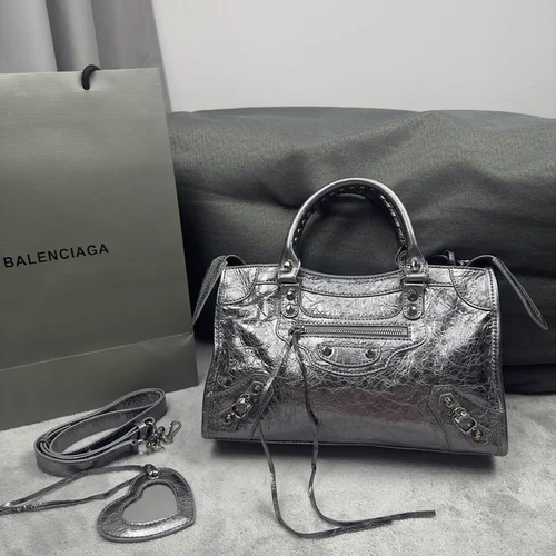 Balenciaga Le Cagole Medium Shoulder Bag Original Studded Leather