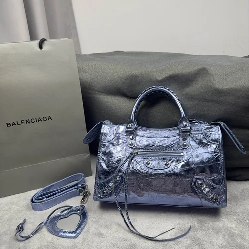 Balenciaga Le Cagole Medium Shoulder Bag Original Studded Leather