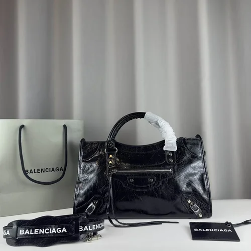 Balenciaga Le Cagole Medium Shoulder Bag Original Studded Leather