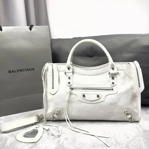 Balenciaga Le Cagole Medium Shoulder Bag Original Studded Leather