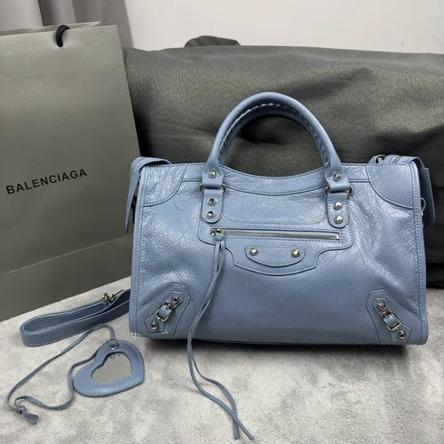 Balenciaga Le Cagole Medium Shoulder Bag Original Studded Leather
