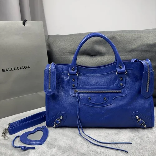 Balenciaga Le Cagole Medium Shoulder Bag Original Studded Leather