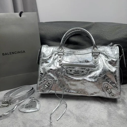 Balenciaga Le Cagole Medium Shoulder Bag Original Studded Leather