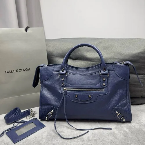 Balenciaga Le Cagole Medium Shoulder Bag Original Studded Leather