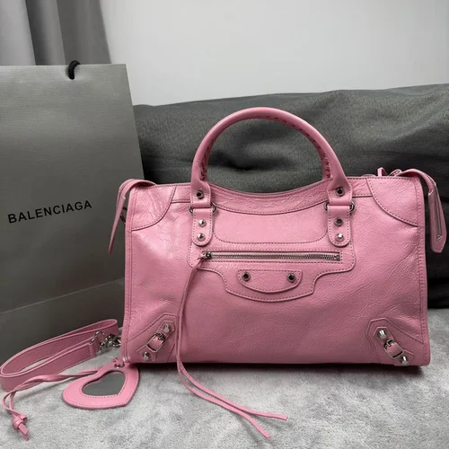 Balenciaga Le Cagole Medium Shoulder Bag Original Studded Leather