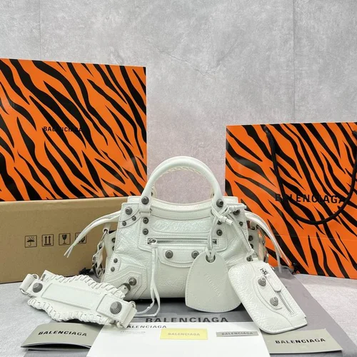 Balenciaga Le Cagole Medium Shoulder Bag Original Studded Leather