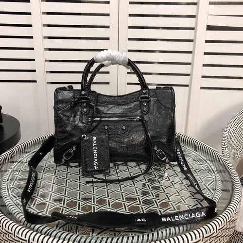 Balenciaga Le Cagole Medium Shoulder Bag Original Studded Leather