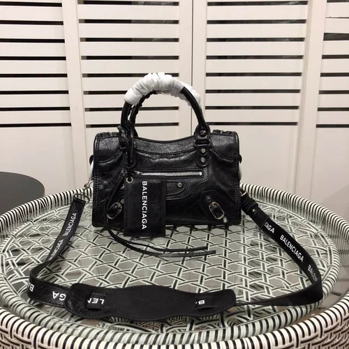 Balenciaga Le Cagole Medium Shoulder Bag Original Studded Leather