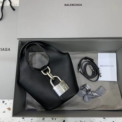 Balenciaga Locker Large Tote Bag Women Luxury Canvas Leather