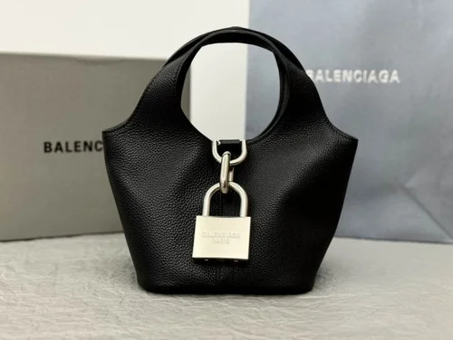 Balenciaga Locker Large Tote Bag Women Luxury Canvas Leather