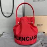 Balenciaga Original Bucket Bag Authentic Leather Drawstring Luxury