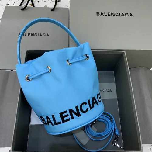 Balenciaga Original Bucket Bag Authentic Leather Drawstring Luxury