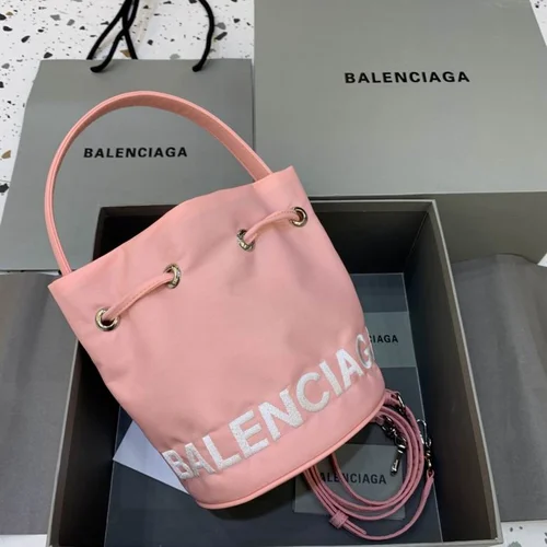 Balenciaga Original Bucket Bag Authentic Leather Drawstring Luxury
