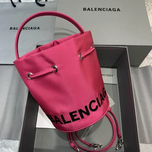 Balenciaga Original Bucket Bag Authentic Leather Drawstring Luxury