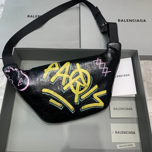 Balenciaga Original Waist Bag Authentic Leather Belt Bag