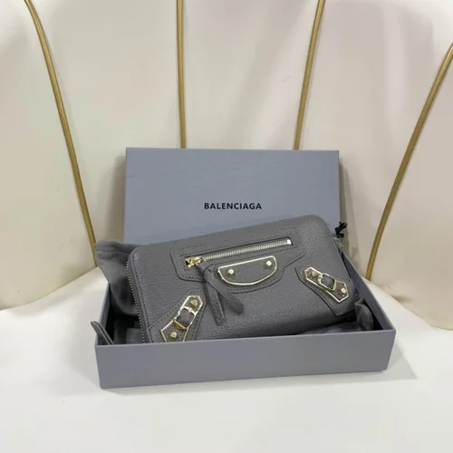 Balenciaga Long Wallet Original Women Luxury Leather