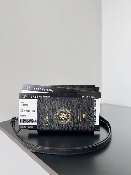 Balenciaga Long Wallet Original Women Luxury Leather