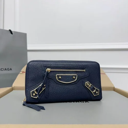 Balenciaga Long Wallet Original Women Luxury Leather