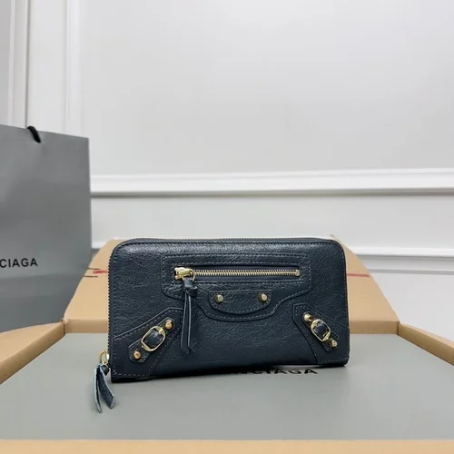 Balenciaga Long Wallet Original Women Luxury Leather