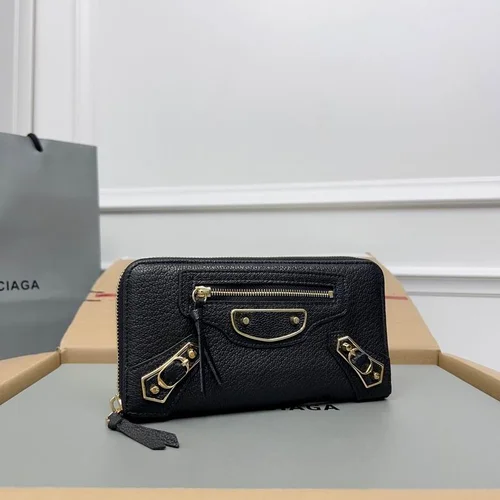 Balenciaga Long Wallet Original Women Luxury Leather