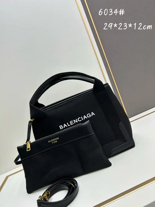 11 Balenciaga Cabas Large Tote Bag Women Luxury Canvas Leather
