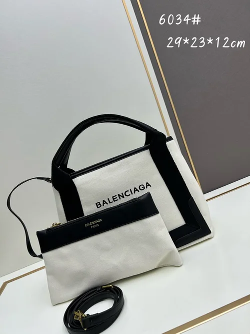 11 Balenciaga Cabas Large Tote Bag Women Luxury Canvas Leather