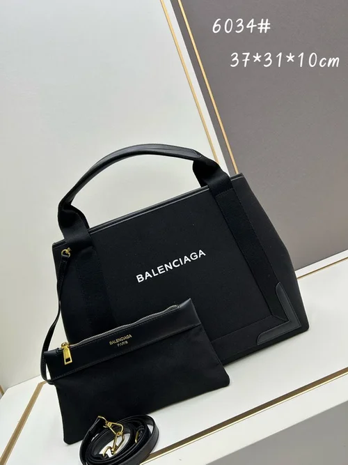 11 Balenciaga Cabas Large Tote Bag Women Luxury Canvas Leather