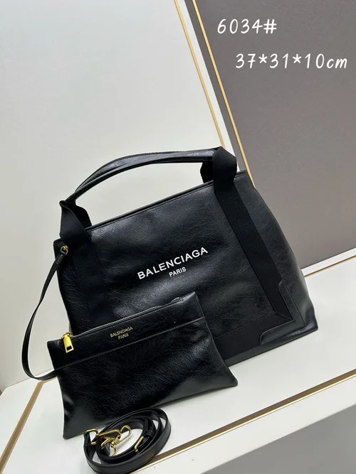 11 Balenciaga Cabas Large Tote Bag Women Luxury Canvas Leather