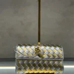 Bottega Veneta Woven Leather Handbag Women Luxury Intrecciato