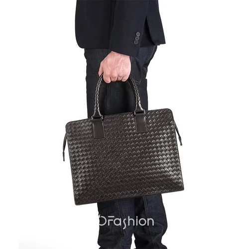 11 Bottega Veneta Men's Briefcase Luxury Leather Business Bag