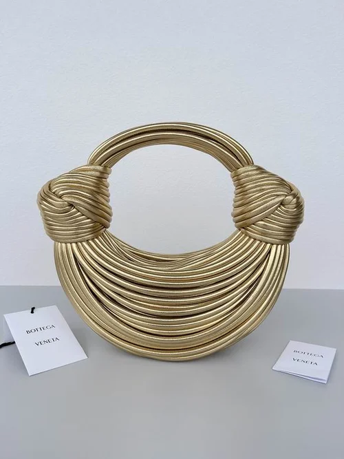 Bottega Veneta Double Knot Top Handle Bag Original Authentic Luxury