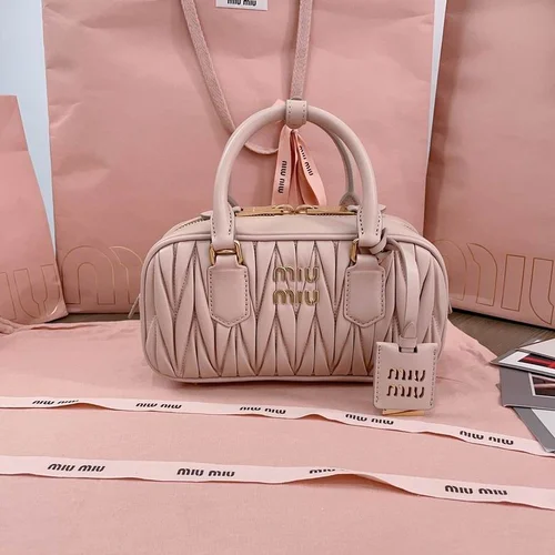 Miu Miu Original Bowling Bag Authentic Matelasse Luxury
