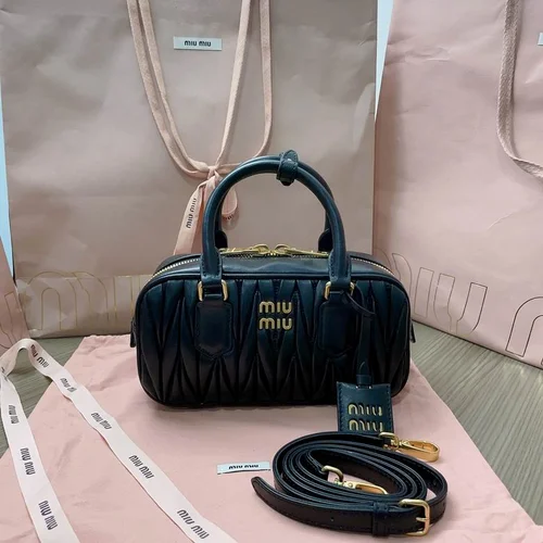 Miu Miu Original Bowling Bag Authentic Matelasse Luxury