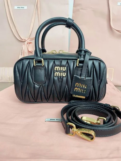 Miu Miu Original Bowling Bag Authentic Matelasse Luxury