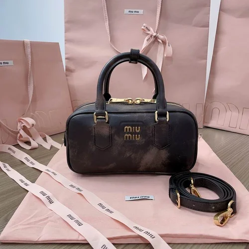 Miu Miu Original Bowling Bag Authentic Matelasse Luxury