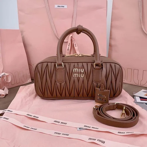 Miu Miu Original Bowling Bag Authentic Matelasse Luxury