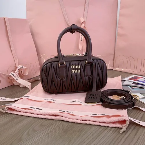 Miu Miu Original Bowling Bag Authentic Matelasse Luxury