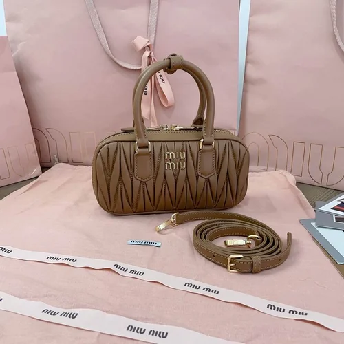 Miu Miu Original Bowling Bag Authentic Matelasse Luxury