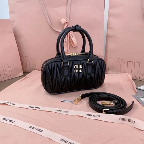 Miu Miu Original Bowling Bag Authentic Matelasse Luxury