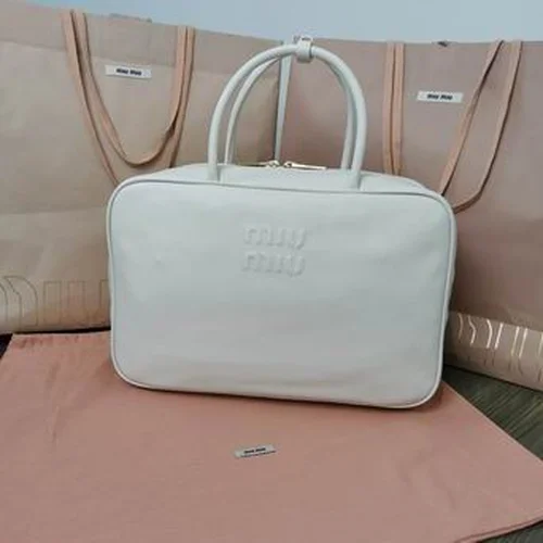 Miu Miu Original Bowling Bag Authentic Matelasse Luxury