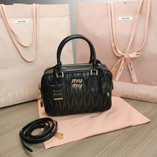 Miu Miu Original Bowling Bag Authentic Matelasse Luxury