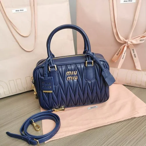 Miu Miu Original Bowling Bag Authentic Matelasse Luxury