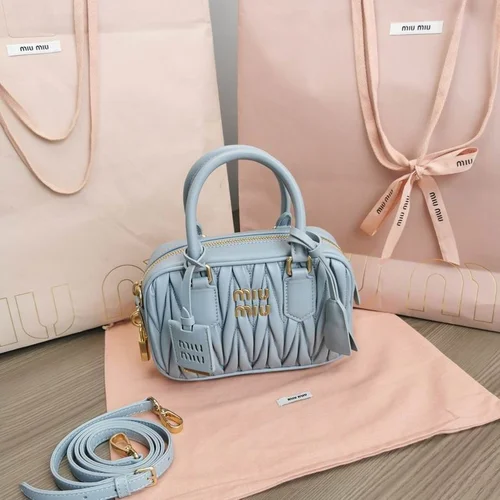 Miu Miu Original Bowling Bag Authentic Matelasse Luxury