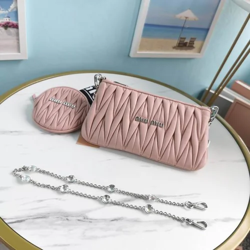 Miu Miu Original Shoulder Bags Authentic Matelasse Luxury